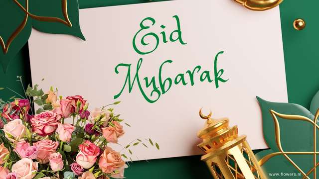 Flowers for Eid Mubarak